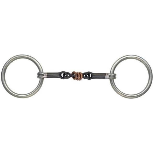 (5.25in, Black) Shires Sweet Iron Roller Horse Snaffle Bit