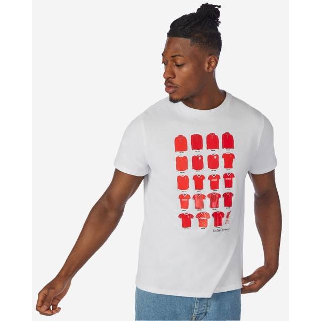 LFC Mens Retro Kit Of Champions Tee White