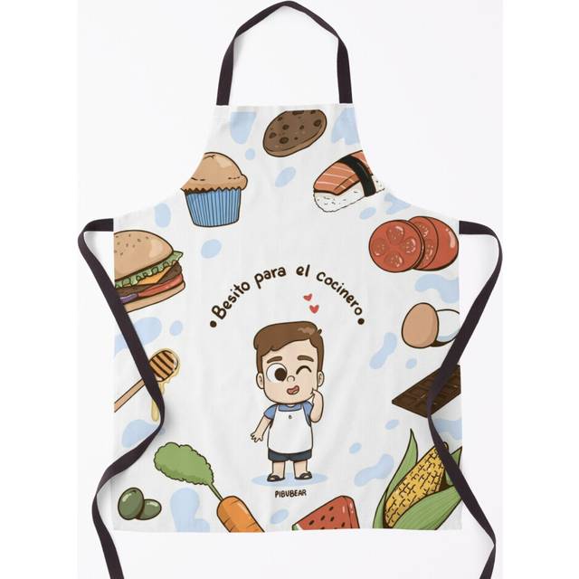 Kisses for the cook (Buu no beard) Grill Aprons for Kitchen BBQ Chef