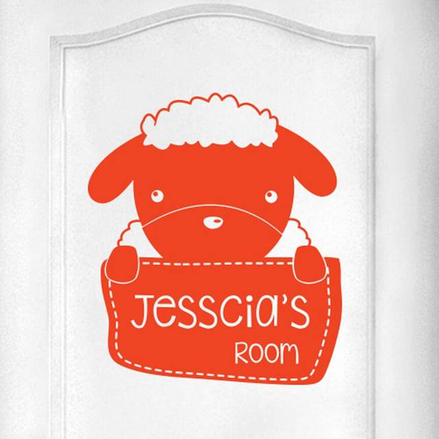 Wall Sticker - Orange (46cm H X 40cm W)