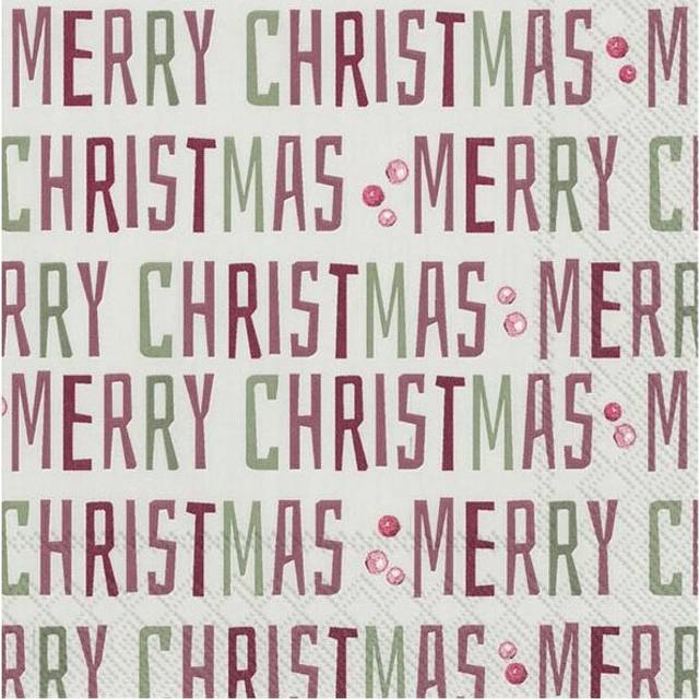Paper Napkins Winter Merry Christmas Disposable Festive Lunch Party Serviettes