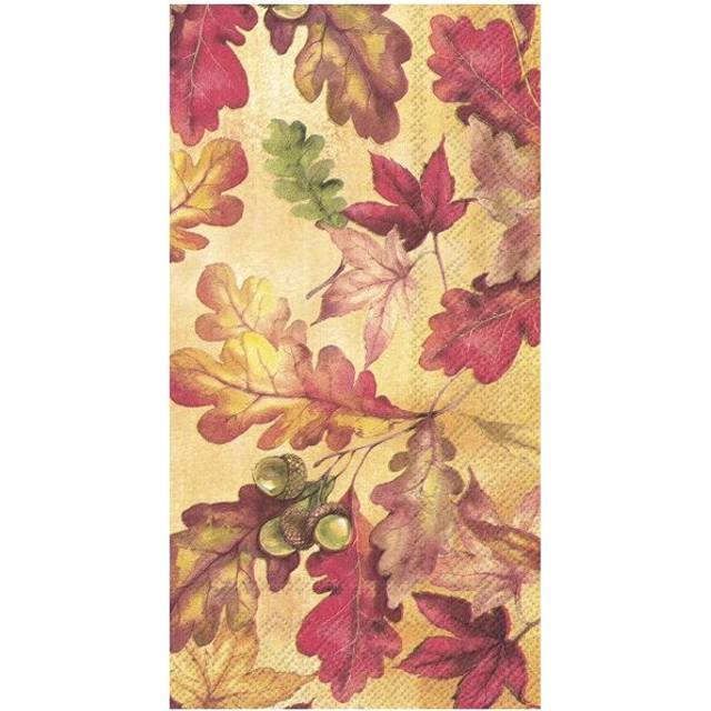 IHR Bright Autumn Guest Towel Paper Napkins 16-Pack Disposable 3-Ply