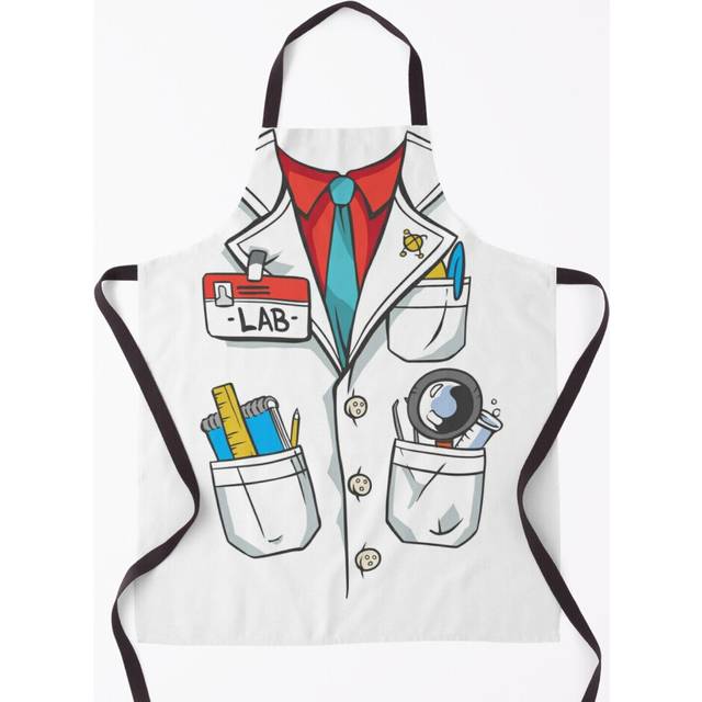 Lab Coat Costume Grill Aprons for Kitchen BBQ Chef