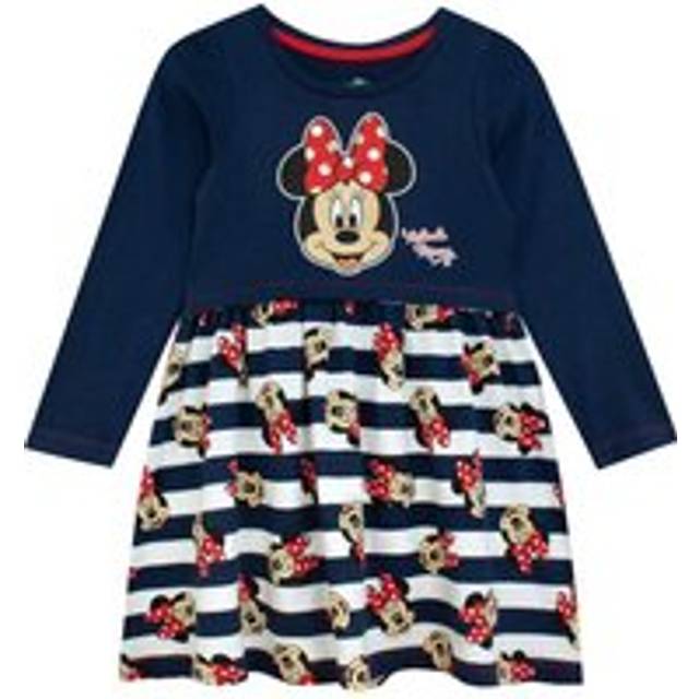 Minnie Mouse Long Sleeve Dress - Blue - 6-7 Years