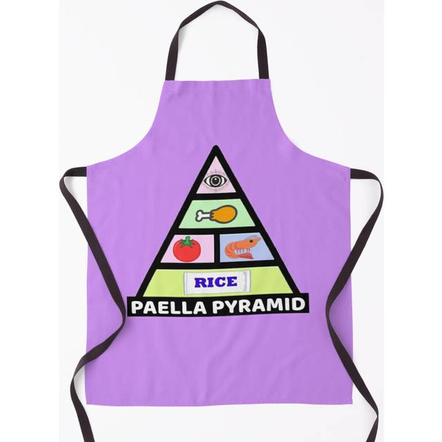 Paella Pyramid Grill Aprons for Kitchen BBQ Chef