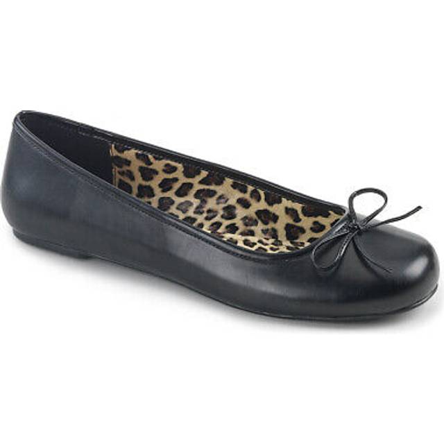 (UK 6/EU 39/US 9) Pleaser Pink Label Womens Pumps ANNA-01 Blk Faux Leather