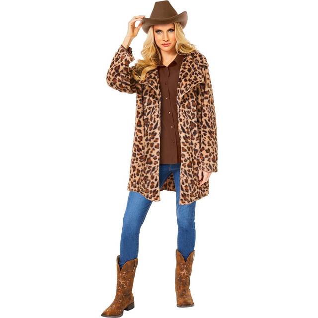 Yellowstone Beth Dutton cheetah Jacket Adult costume  Large