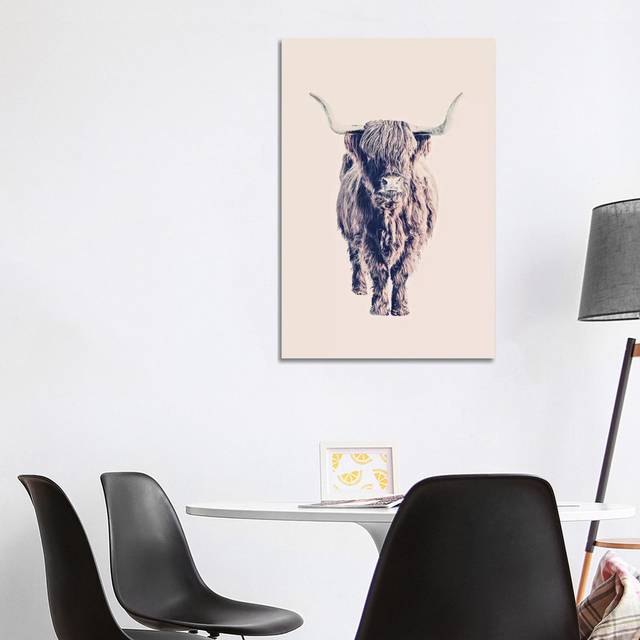 Highland Cattle Colin Rose by Monika Strigel - Wrapped Canvas Graphic Art (101.6cm H x 66.04cm W x 3.81cm D)