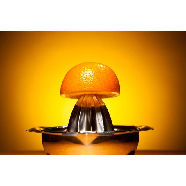 Fresh Orange Juice by Montileo - Wrapped Canvas Photograph (81cm H x 122cm W)