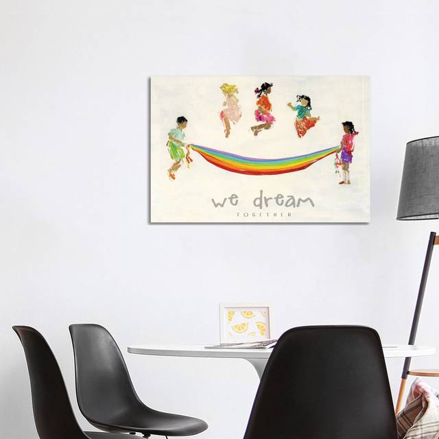 Rainbow Kids We Dream by Sally Swatland - Wrapped Canvas Gallery-Wrapped Canvas Giclée (101.6 cm H x 66.04 cm W x 3.175 cm D)
