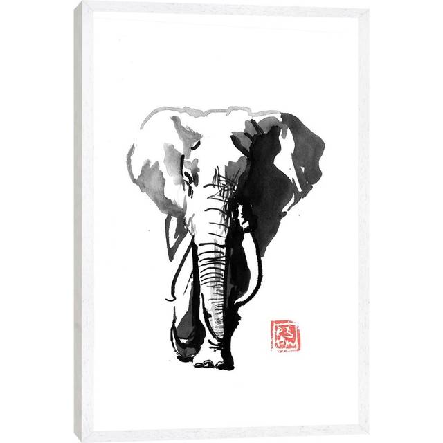Kiss Of Summer II - Print on Canvas - White Framed (66.04 cm H x 45.72 cm W)