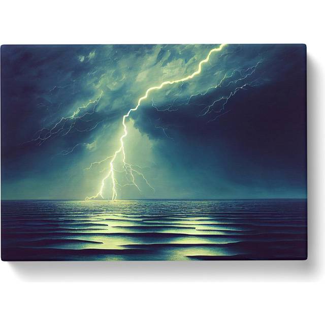Magnetic Lightning Storm - Ivory (40cm H x 60cm W x 3cm D)