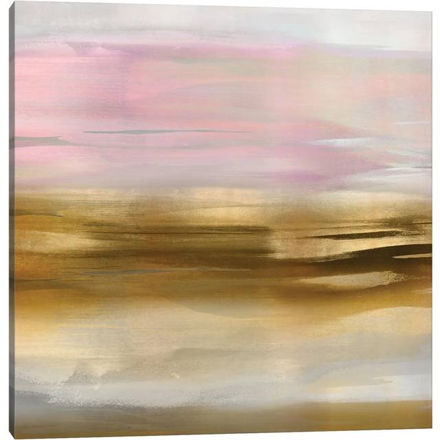 Gold Rush Pink Blush Iia by Jake Messina - Wrapped Canvas Painting (30.48 cm H x 30.48 cm W)