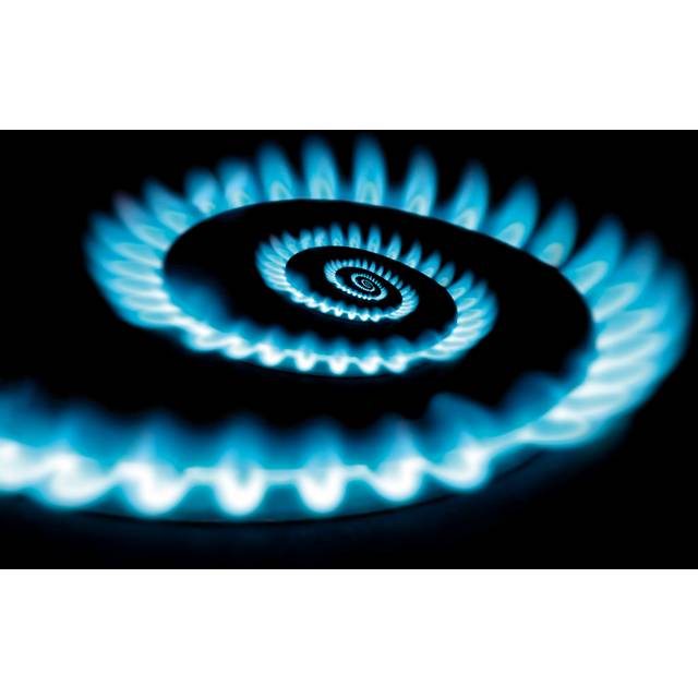 Swasey Close-Up Of Gas Burner by Suljo - Wrapped Canvas Graphic Art (91cm H x 91cm W x 3.8cm D)
