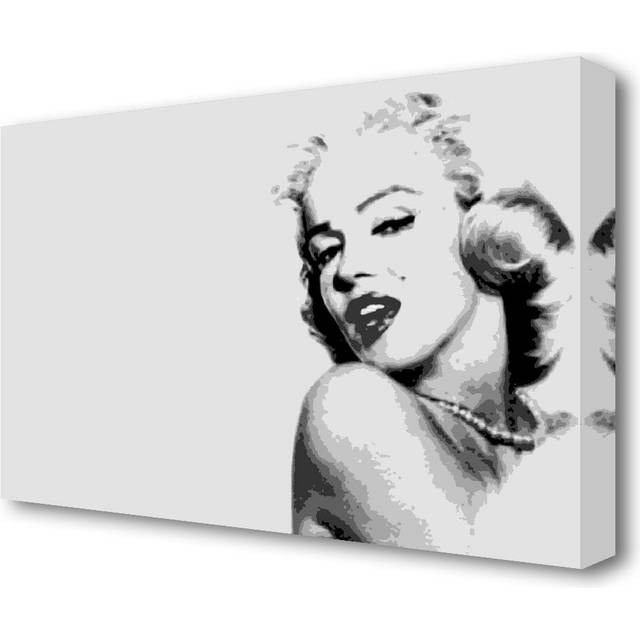 Marilyn Monroe Grey - Wrapped Canvas Graphic Art Print (81.3 cm H x 121.9 cm W)