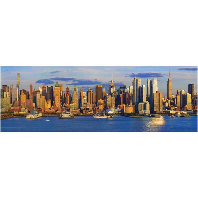 View of Manhattan Skyline, New York City, New York State, USA II - Wrapped Canvas Panoramic Photograph (50.8cm H x 152.4cm W x 1.91cm D)