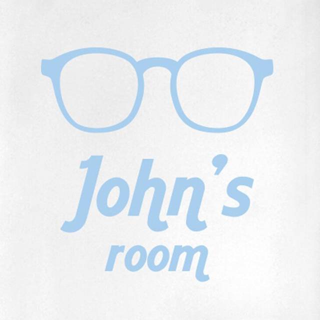 Personalised Study Point Door Room Wall Sticker - Light Blue (40cm H X 40cm W)