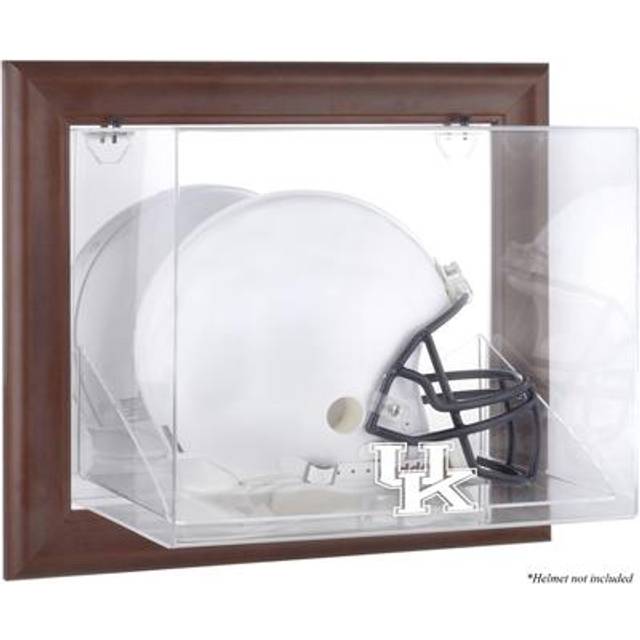 Kentucky Wildcats Brown Framed Wall-Mountable Helmet Display Case