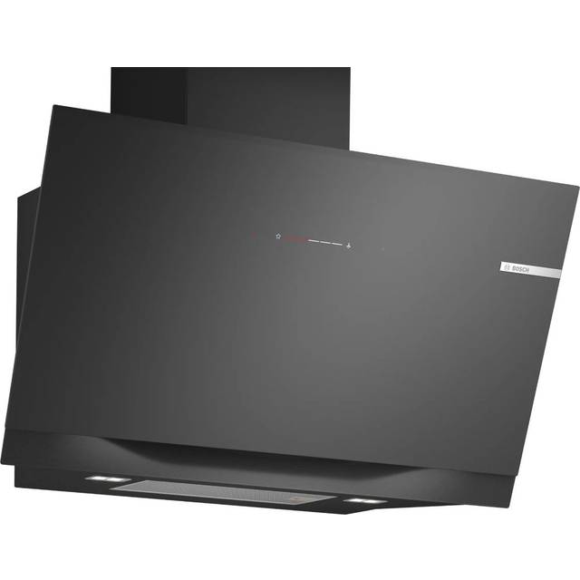 Bosch DWK91LT60B Series 8 90cm Angled Cooker Hood - Black Glass