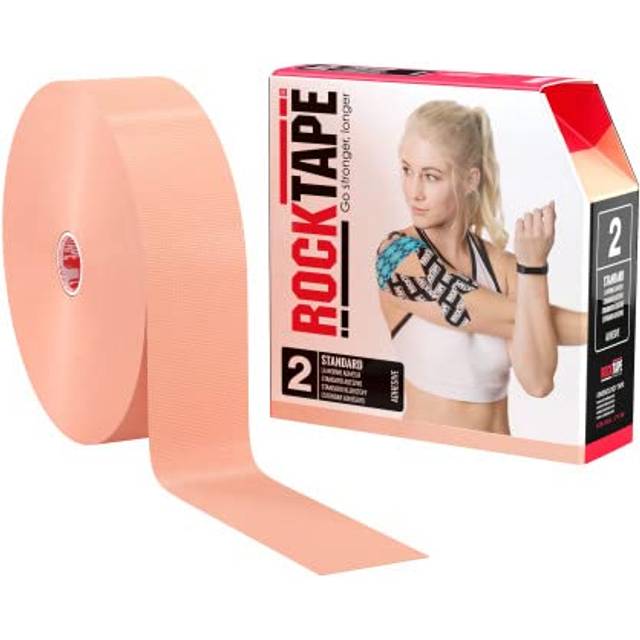 RockTape H2O Kinesiologitejp, extra klibbig, oskuren bulk, 5,1 cm x 305 m, H2O beige