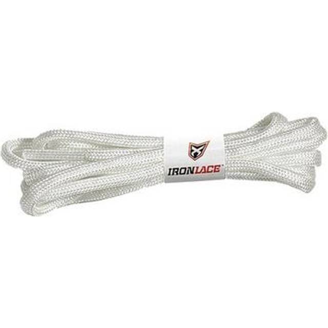 IRONLACE - Paracord 550 Laces Type III  Heavy-Duty  Universal Boot & Shoe Laces  Stretchable Nylon  550-Pound Breaking Strength  White  9/64 Inch (3.5