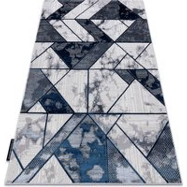 Modern de luxe carpet 632 Geometric - structural cream / navy blue 180x270 cm