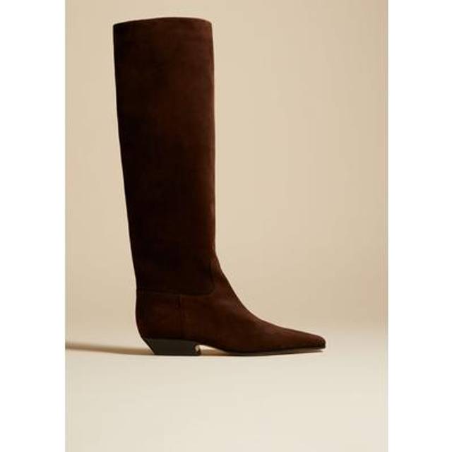 Khaite Suede knee-high boots - brown (UK 5.5)