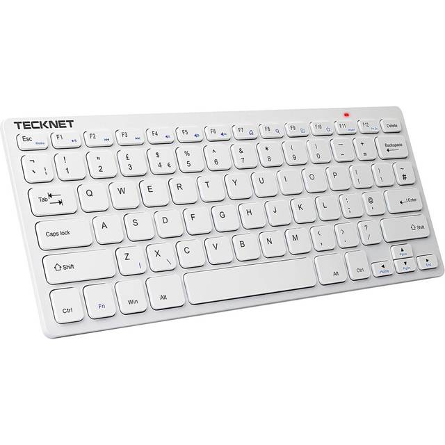 TeckNet 2.4G Wireless Keyboard For Windows 10 / 8 / 7 / Vista / XP and Android Smart TV, Extra Long Battery Life, UK keyboard Layout and...
