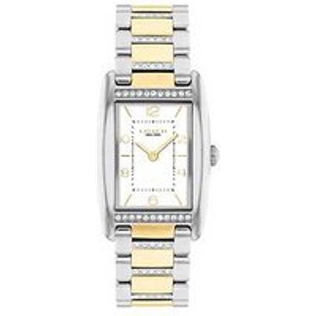 Coach Women's Reese Rectangular Crystal Bracelet Strap Watch