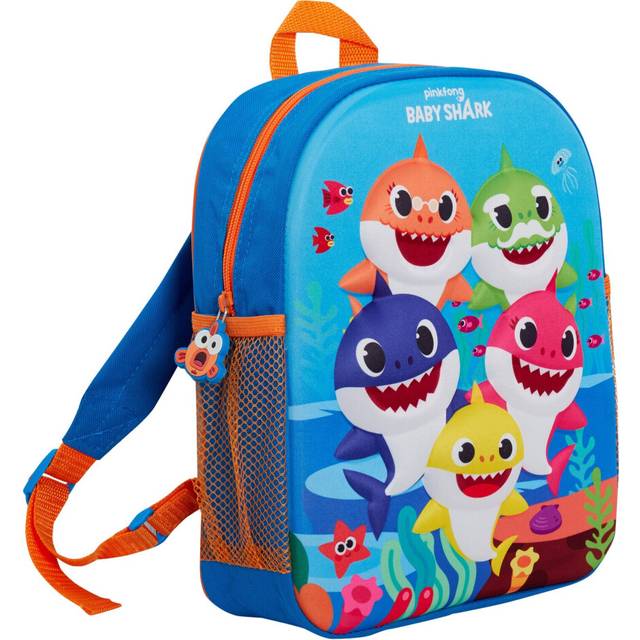(One Size) Kids Baby Shark 3D EVA Backpack Boys Girls Nursery School Rucksack Lunch Bag