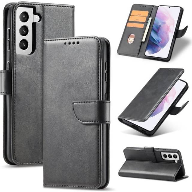 Galaxy S24 Plus PlÃ¥nboksfodral Magnet Flap - Svart