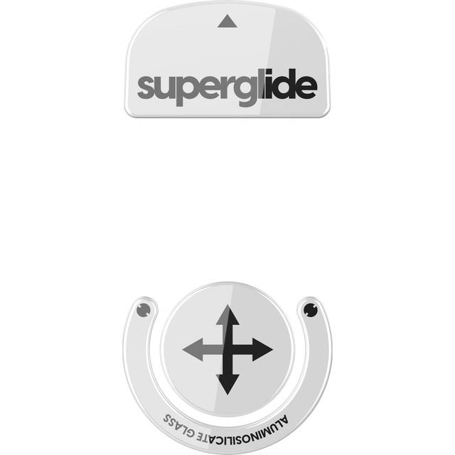 Superglide Glas Skates till Logitech G Pro X Superlight - Vit