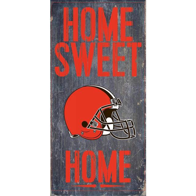 Cleveland Browns Wood Sign  Home Sweet Home 6x12