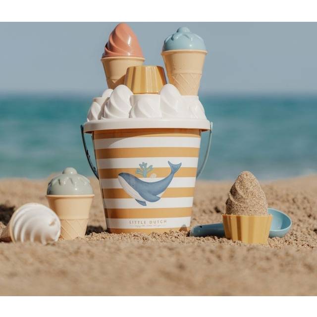 Little Dutch Ice Cream Bucket Set - Ocean Dream Blue