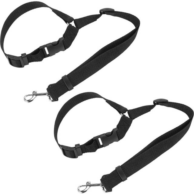 2X Pet Safety Adjustable Car Belt Harness Leash Travel Clip Strap Lead