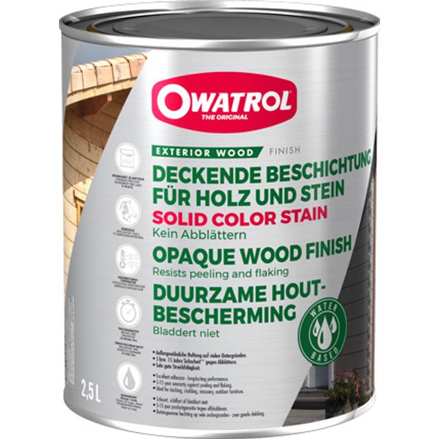 Owatrol Solid Colour Stain - Black - 20 Litres
