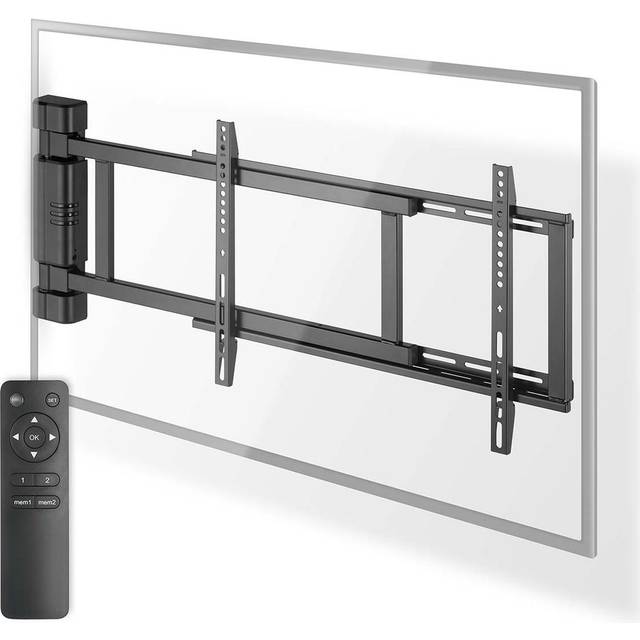 Nedis Motorised Swing TV Wall Mount Bracket for 32-75" Screen Max 50kg with Remote Control