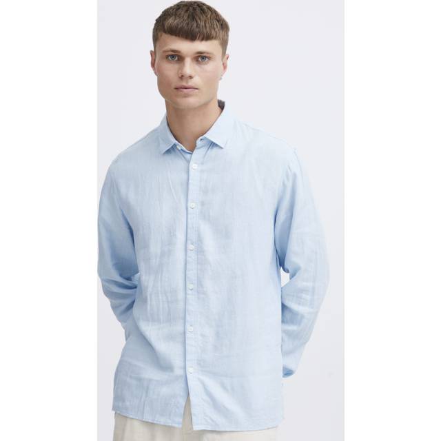 !Solid Sdenea Allan LS Herr Långärmade Skjortor Stl. XXL - Från Magasin - Chambray Blue (XXL)