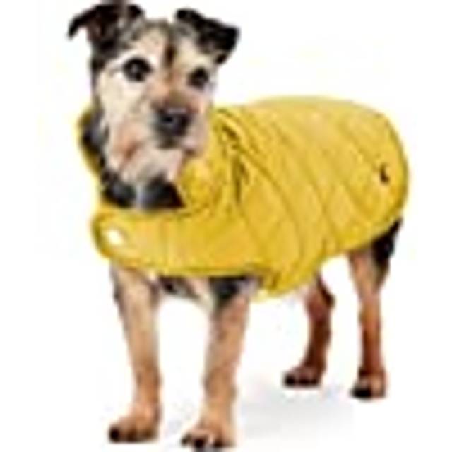 Joules Antique Gold Quilted Dog Coat