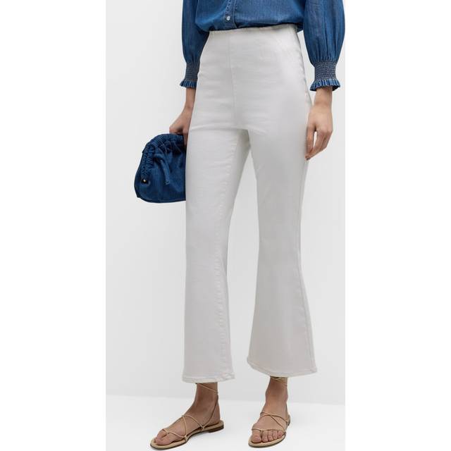 Carson Off-Duty Kick-Flare Jeans - WHITE - X-Small