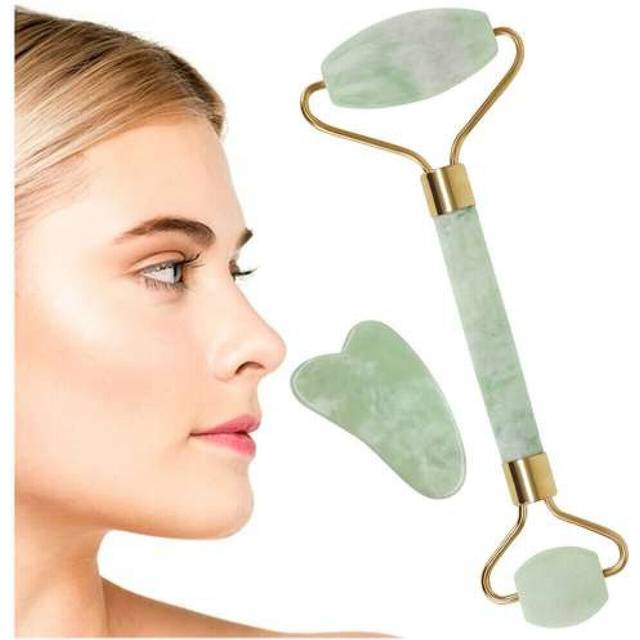 Jade face massager