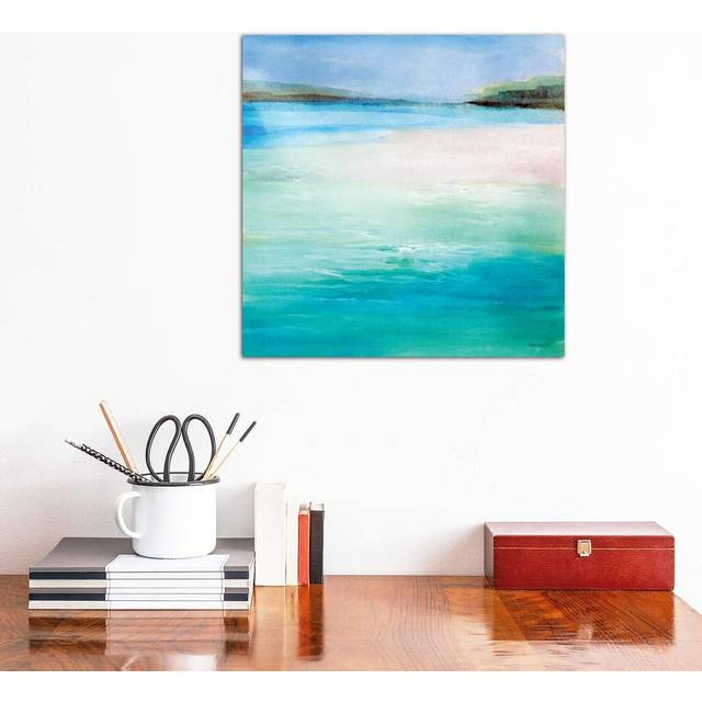 Cool Waters I - Wrapped Canvas Graphic Art Print (45.72cm H x 45.72cm W x 1.91cm D)