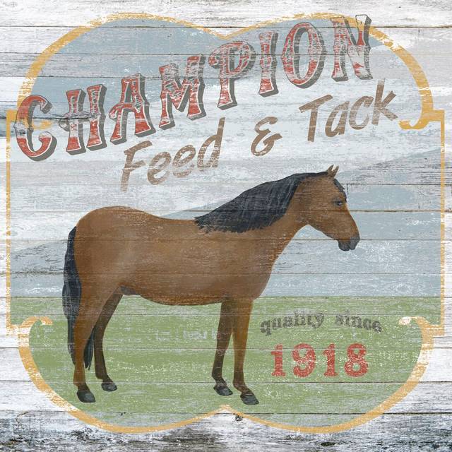 Farm Supply I by June Erica Vess - Wrapped Canvas Typography (122cm H x 122cm W)