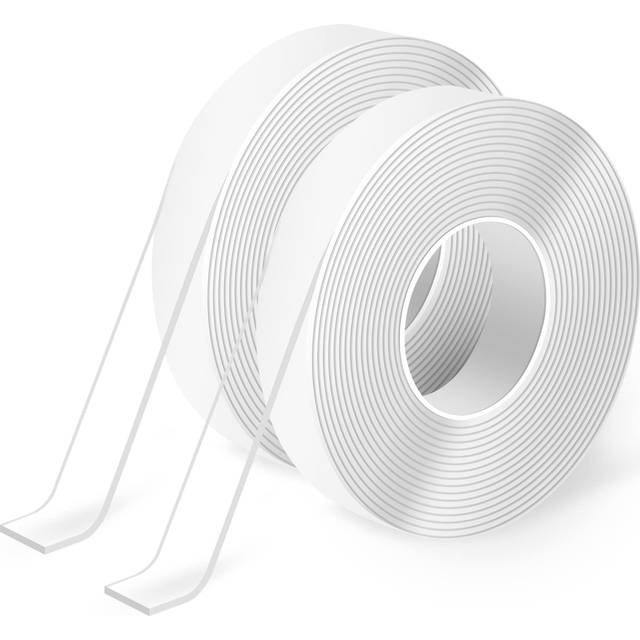 Double-Sided Adhesive Tape, Multipurpose Tape for Carpet Mats/Photos Frames/Craft Wall Mounting 2 Rolls (3m*1.3cm*1mm)