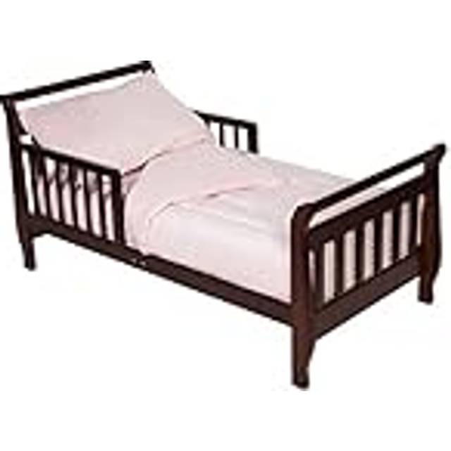 TL Care Minky Dot Chenille 4 Piece Toddler Bedding Set  Pink  for Boys and Girls