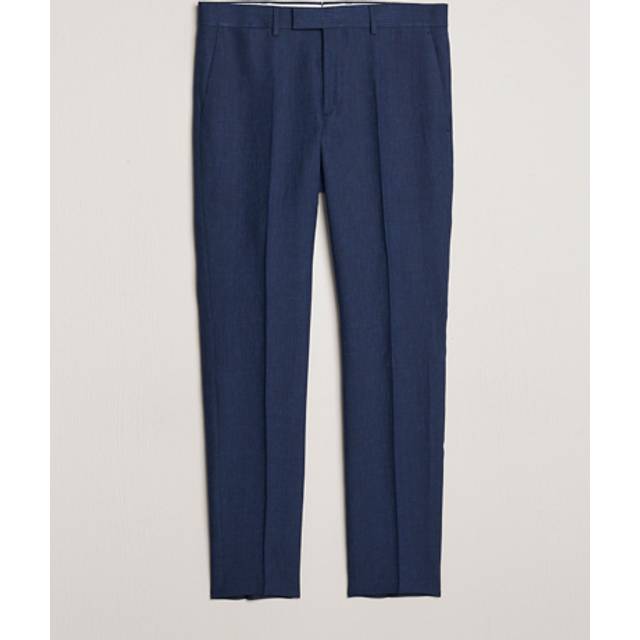 J.Lindeberg - Grant Super Linen Pants - Blue - Man - 50