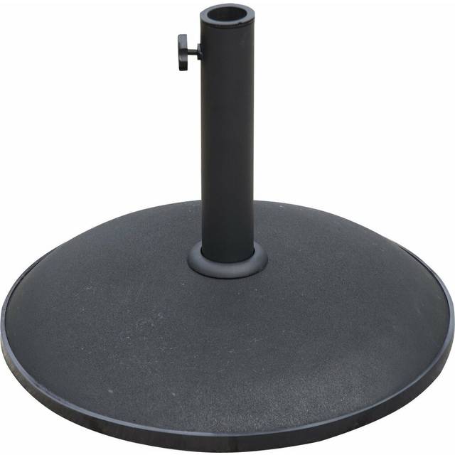 Concrete Round Free Standing Umbrella Base - Black (37cm H X 49cm W X 49cm D)