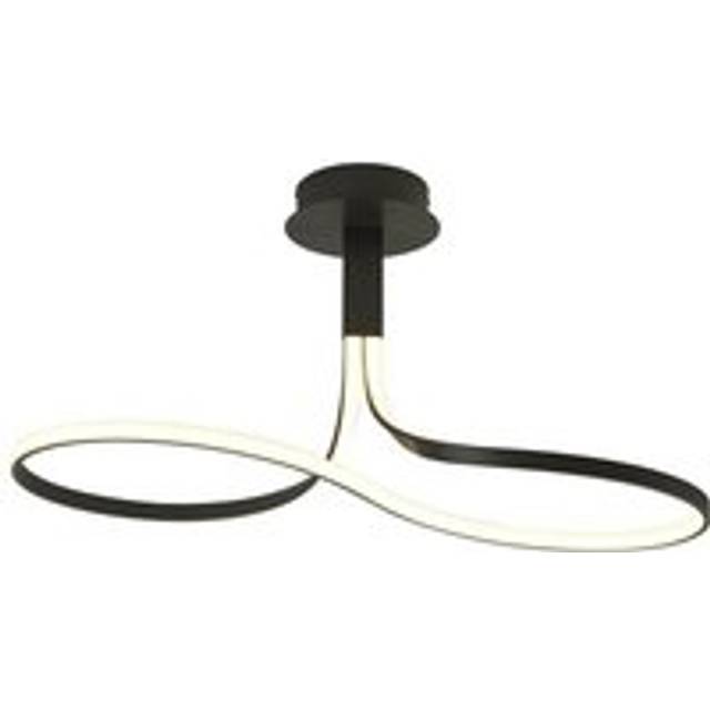 Mantra M5360 Nur Brown Oxide Rectangular Semi Flush 40W LED Frosted Ac