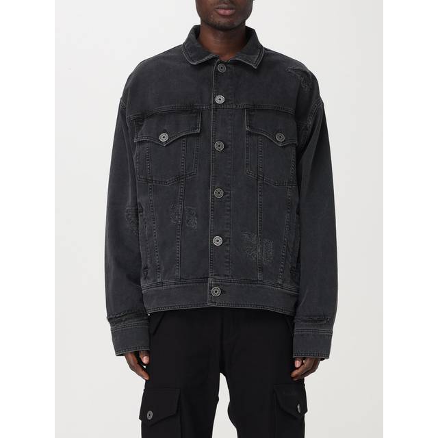 Balmain Men's Denim Jacket in Black | Size 50 | CH1TC300DD95 Color 0PC (50)