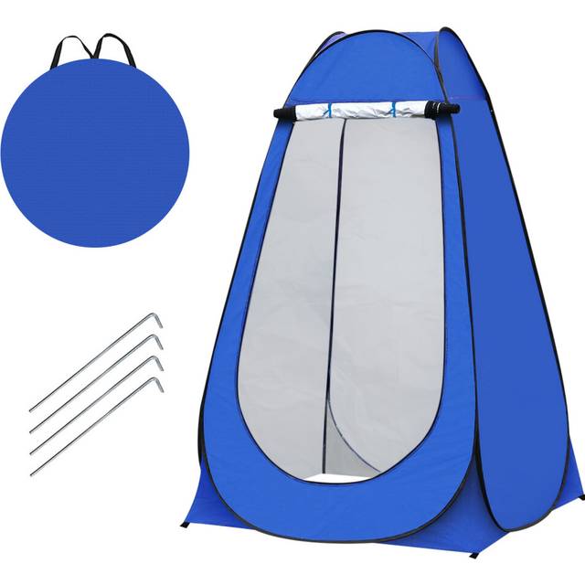 (Blue) Portable Outdoor Pop Up Tent For Privacy Camping Shower, Toilet & Changing Room